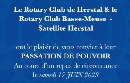 L'invitation officielle à la Passation de Pouvoirs 2023 à Herdtal