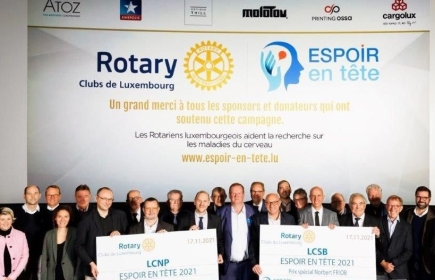 Rotary Clubs Luxembourg : « Espoir en tête » permet de récolter 88 000 €